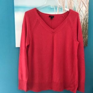 Talbots Beautiful coral sweater.
